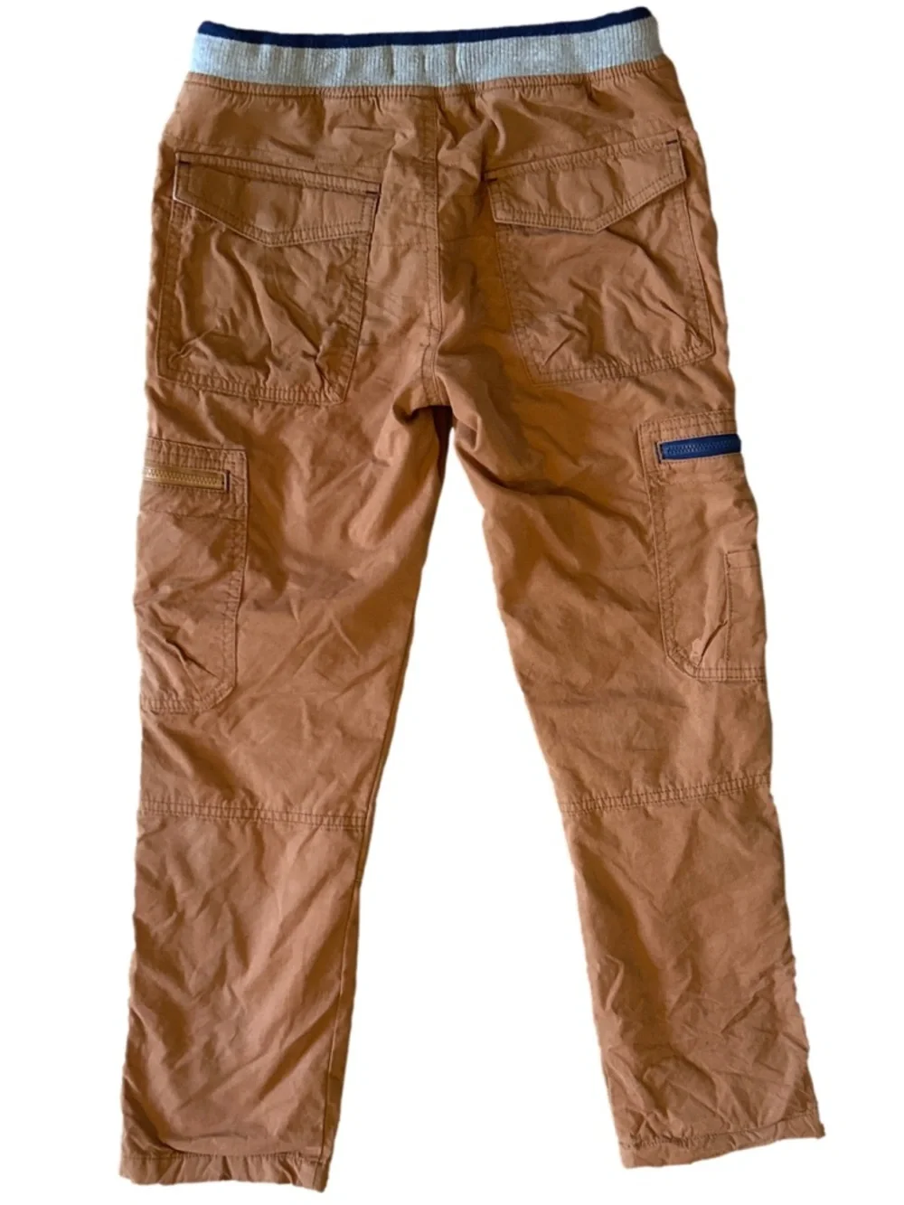 Mini Boden Lined Cargo Pants with Elastic Waist 9Y